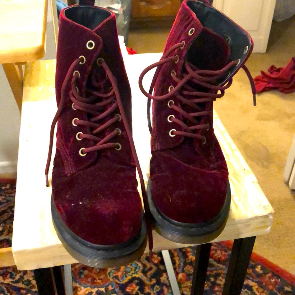 Red Velvet Dr. Martens